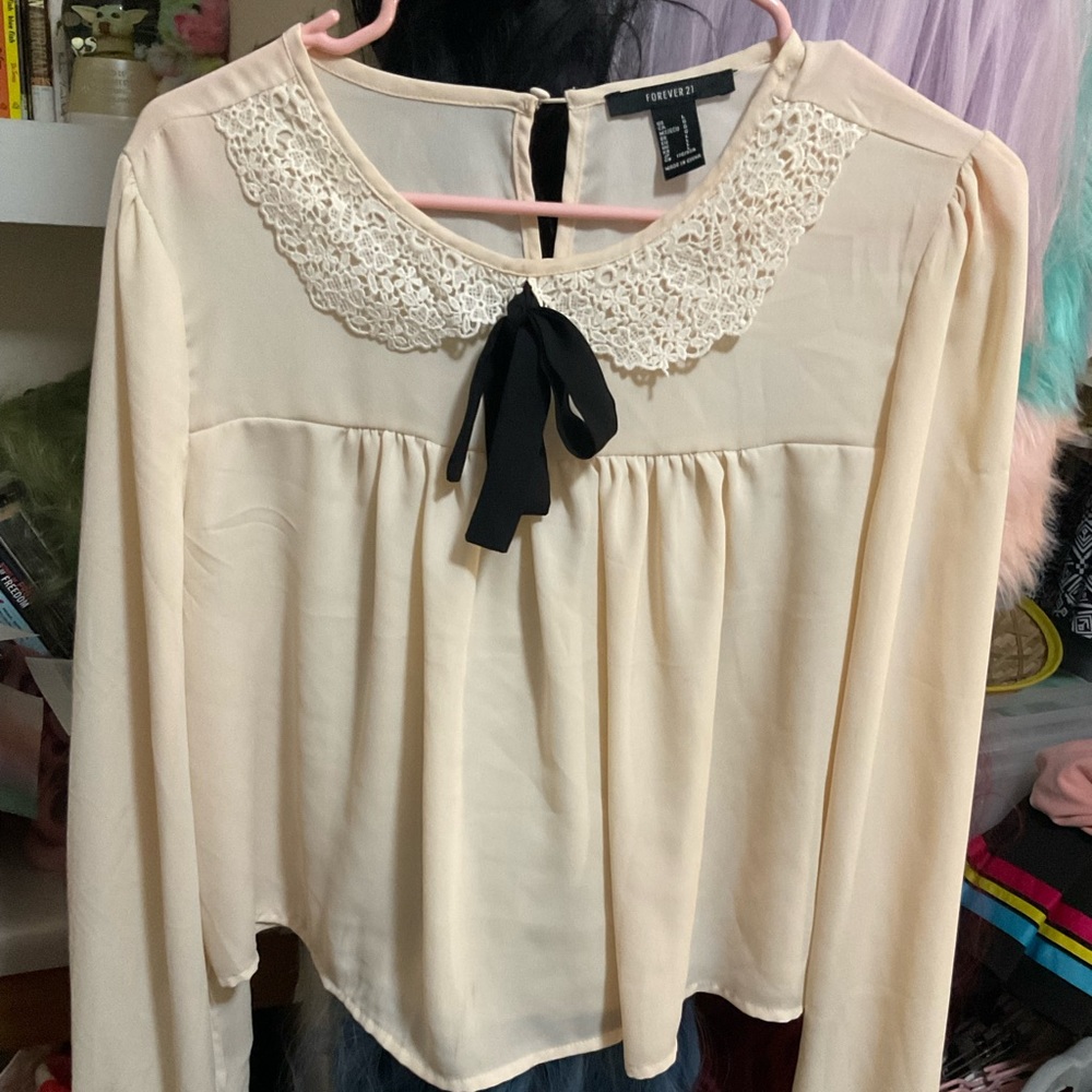 Cream Lolita top